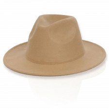 kapelusz filcowy damski beżowy kp-03a