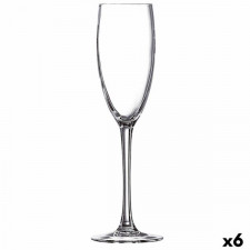 Kieliszek do szampana Ebro Przezroczysty Szkło (160 ml) (6 Sztuk)
