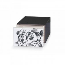 Komoda Domopak Living Mickey & Minnie Plastikowy 15,5 x 21 x 10,5 cm Ciemny szary