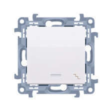 kontakt-simon łącznik schodowy z podświetleniem led cw6l.01/11 10ax biały