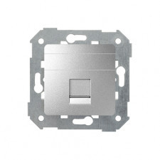 kontakt-simon pokrywa gniazd teleinformatycznych na keystone płaska pojedyncza 82005-93 aluminium