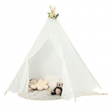 Koronkowy namiot teepee dla dzieci i dorosłych