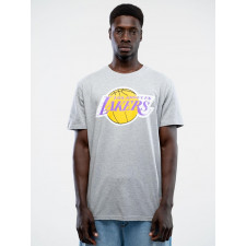 Koszulka Z Krótkim Rękawem Szara Mitchell & Ness Los Angeles Lakers Team Logo UPD