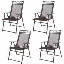 Krzesła ogrodowe składane zestaw 4 szt.