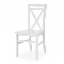  Krzesło Dariusz 2 drewno lite bukowe, płyta MDF białe 