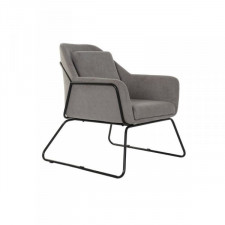 Krzesło DKD Home Decor 75 x 76 x 82 cm Czarny Szary Metal