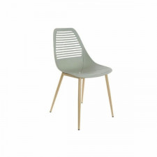 Krzesło DKD Home Decor Kolor Zielony Jasnobrązowy Metal polipropylen 46 x 55 x 84 cm