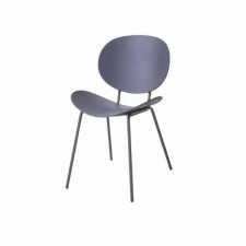 Krzesło DKD Home Decor Metal Ciemny szary Polipropylen (PP) (50 x 55 x 79.5 cm)