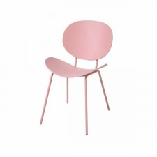 Krzesło DKD Home Decor Różowy Metal polipropylen Plastikowy 50 x 55 x 79,5 cm
