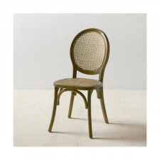 Krzesło do Jadalni 45 x 42 x 94 cm Naturalny Drewno Rattan