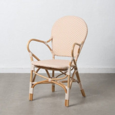 Krzesło do Jadalni 57 x 62 x 90 cm Naturalny Beżowy Rattan