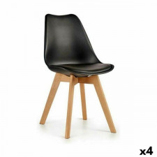 Krzesło do Jadalni Brązowy Czarny 42 x 80 x 50 cm (4 Sztuk)