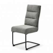 krzesło do jadalni comfort 100 cm szare na płozach