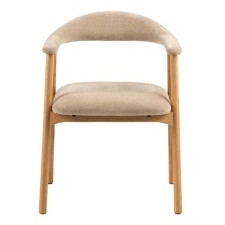 Krzesło drewniane Addi, beżowe/dąb