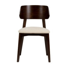 krzesło drewniane do jadalni sherris, jasnobeżowe/orzech
