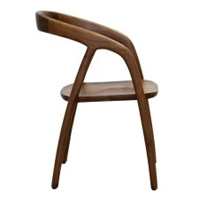Krzesło drewniane Sande zaokrąglone, naturalne, drewno tekowe