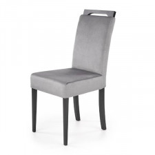 Krzesło tapicerowane Clarion 2 tkanina Monolith 85 popiel, nóżki drewno lite bukowe czarne