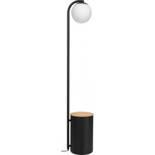 Lampa podłogowa Botanica Deco XL z pojemnikiem z drewnianą pokrywką