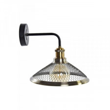 Lampa ścienna DKD Home Decor Czarny Złoty Metal 220 V 50 W (27 x 28 x 28 cm)