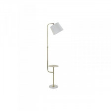 Lampa Stojąca DKD Home Decor 38 x 30 x 180 cm Złoty Metal Biały Marmur 220 V 50 W