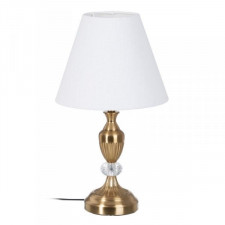 Lampa stołowa 25 x 25 x 43 cm Złoty Metal