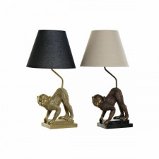 Lampa stołowa DKD Home Decor 32,5 x 30 x 60 cm Czarny Beżowy Złoty Metal Żywica 220 V 50 W (2 Sztuk)