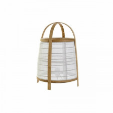 Lampa stołowa DKD Home Decor Biały Naturalny Bambus 40 W 220 V 32 x 32 x 45,5 cm