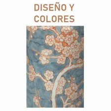 Lampa stołowa DKD Home Decor Porcelana Niebieski Pomarańczowy Poliester Kvety (35 x 35 x 57 cm)