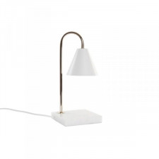 Lampa stołowa DKD Home Decor Złoty Biały (15 x 15 x 33 cm)