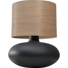 Lampa stołowa Sawa Wood jasny dąb nietransparentna podstawa
