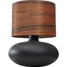 Lampa stołowa Sawa Wood orzech nietransparentna podstawa