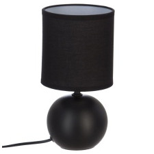 lampa stołowa timeo ceramiczna, czarna
