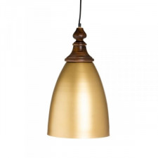 Lampa Sufitowa 21 x 21 x 37 cm Złoty Drewno Żelazo