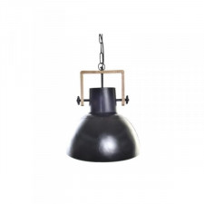 Lampa Sufitowa DKD Home Decor Brązowy Czarny Metal Drewno mango 50 W 40 x 40 x 49 cm