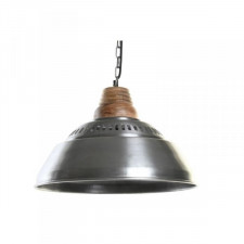 Lampa Sufitowa DKD Home Decor Srebrzysty Brązowy Żelazo Drewno mango 50 W (43 x 43 x 31 cm)