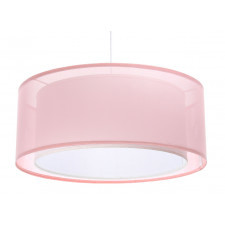 lampa wisząca viventi różowy biały tkanina pcv bps koncept 06a-011-50