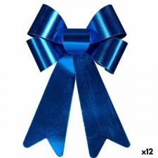 Lasso ozdoby świąteczne Niebieski PVC 24 x 36 x 5 cm (12 Sztuk)