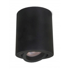 light prestige tulon 5441/1sm bk lampa sufitowa oprawa natynkowa tuba 1x50w czarna
