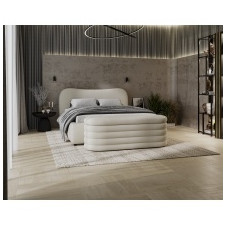 łóżko tapicerowane lisa 160x200 cm ze stelażem i pojemnikiem