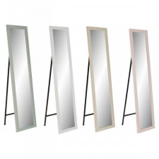 Lustro do Garderoby DKD Home Decor 38 x 2,5 x 158 cm Szkło Beżowy Różowy Biały Kolor Zielony polisty