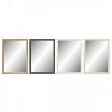 Lustro ścienne DKD Home Decor 56 x 2 x 76 cm Szkło Naturalny Szary Brązowy Biały polistyrenu (4 Częś