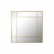 Lustro ścienne DKD Home Decor Złoty Szkło Żelazo 90 x 3 x 90 cm