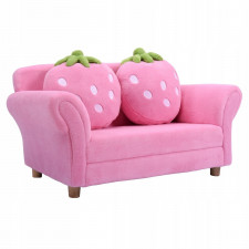Mini sofa kanapa dla dzieci truskawka