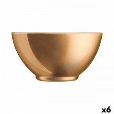 Miska Luminarc Flashy Złoty Szkło 500 ml (6 Sztuk)