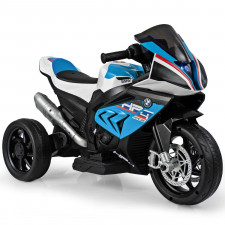 Motocykl elektryczny dla dzieci trójkołowy niebieski