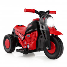 Motocykl elektryczny dla dzieci z efektem bąbelków czerwony