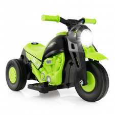 Motocykl elektryczny dla dzieci z efektem bąbelków zielony