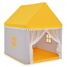 Namiot dla dzieci do ogrodu lub domu żółto-szary