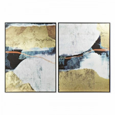 Obraz DKD Home Decor 103,5 x 4,5 x 143 cm Abstrakcyjny (2 Sztuk)