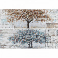 Obraz DKD Home Decor 150 x 3,5 x 50 cm Drzewo Tradycyjny (2 Sztuk)